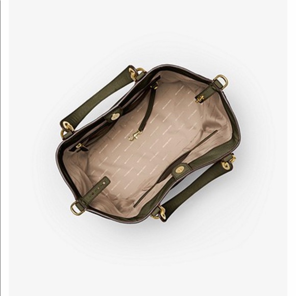 🌺MICHAEL KORS BROOKLYN LEATHER SATCHEL 🌺 - Picture 5 of 10